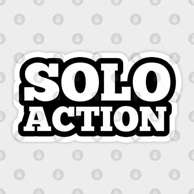 solo action Sticker by FromBerlinGift